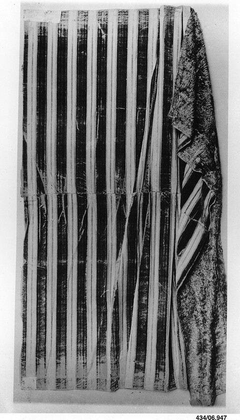 Folded Striped Antique Textile
