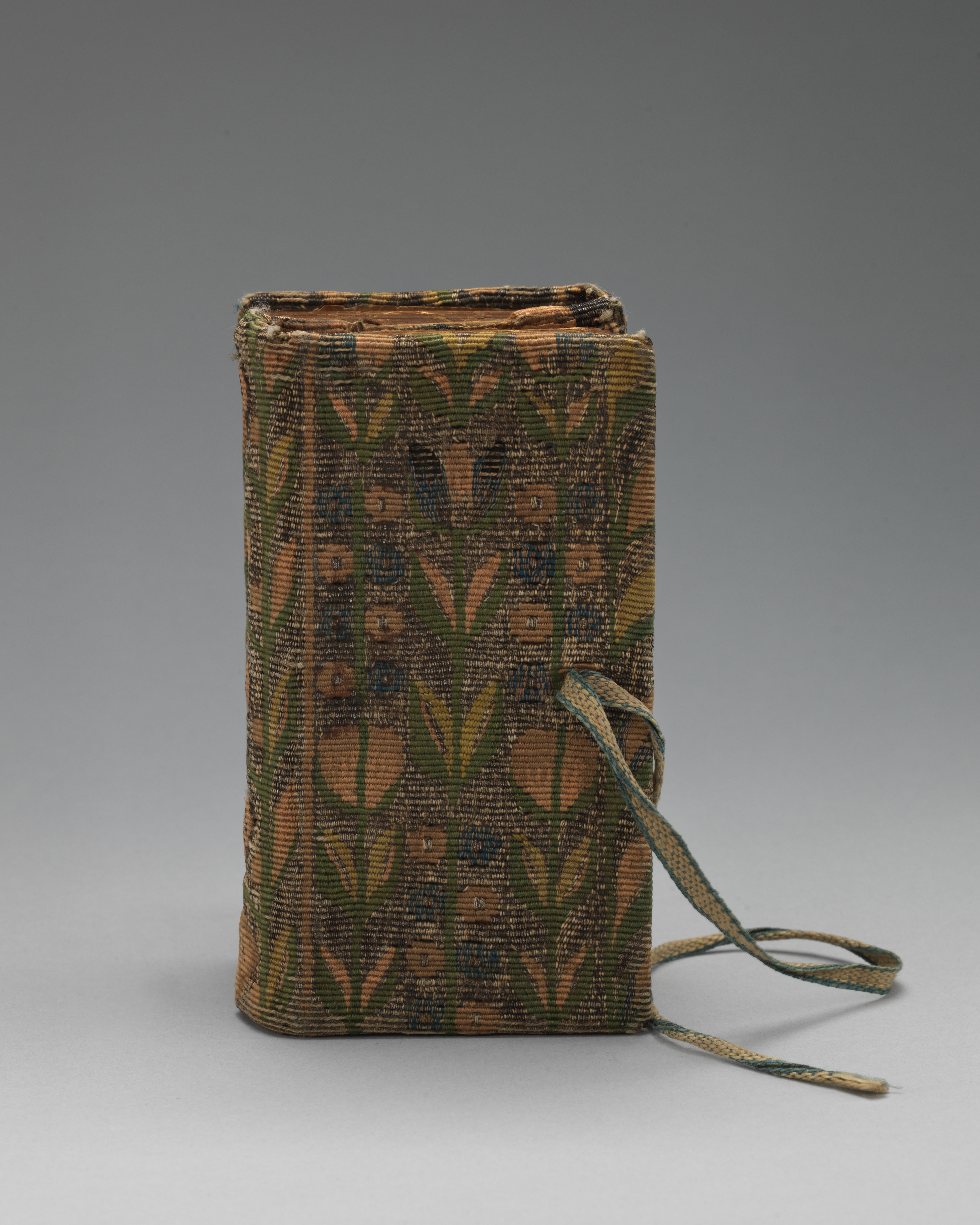 Antique Woven Floral Bound Book