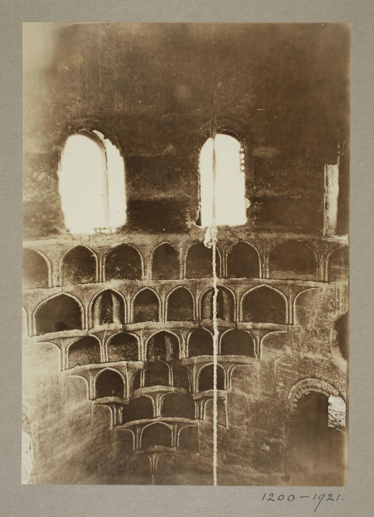 Interior Arched Wall of Historic Building