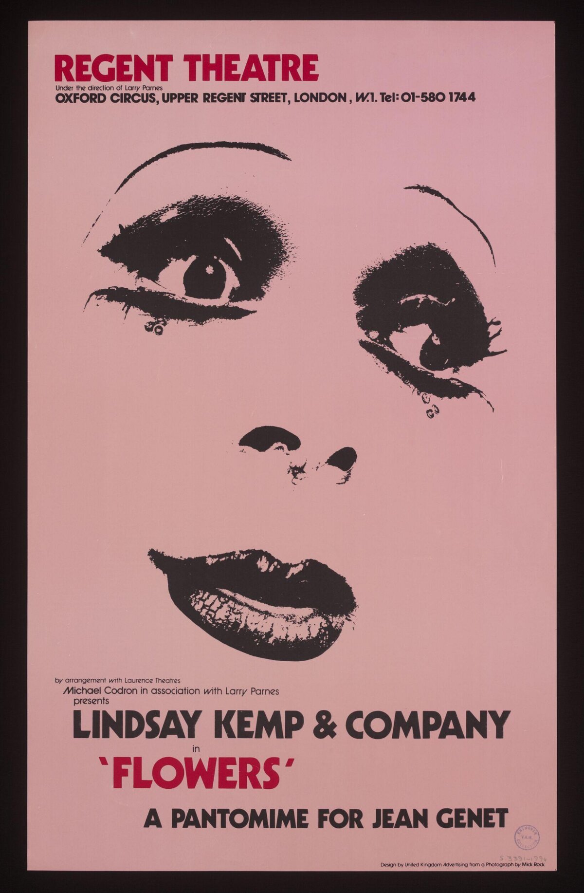 Regent Theatre 'Flowers' Pantomime Poster