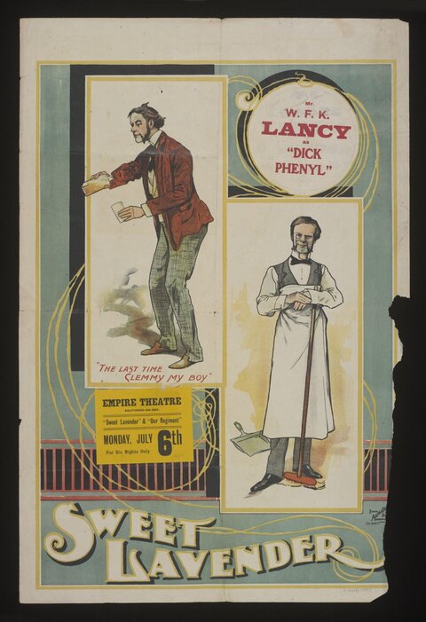Vintage Sweet Lavender Theatre Poster