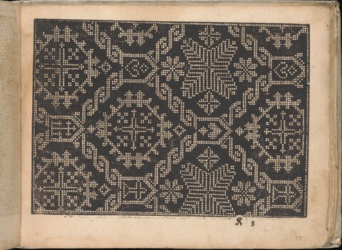 Antique Cross-Stitch Pattern Print