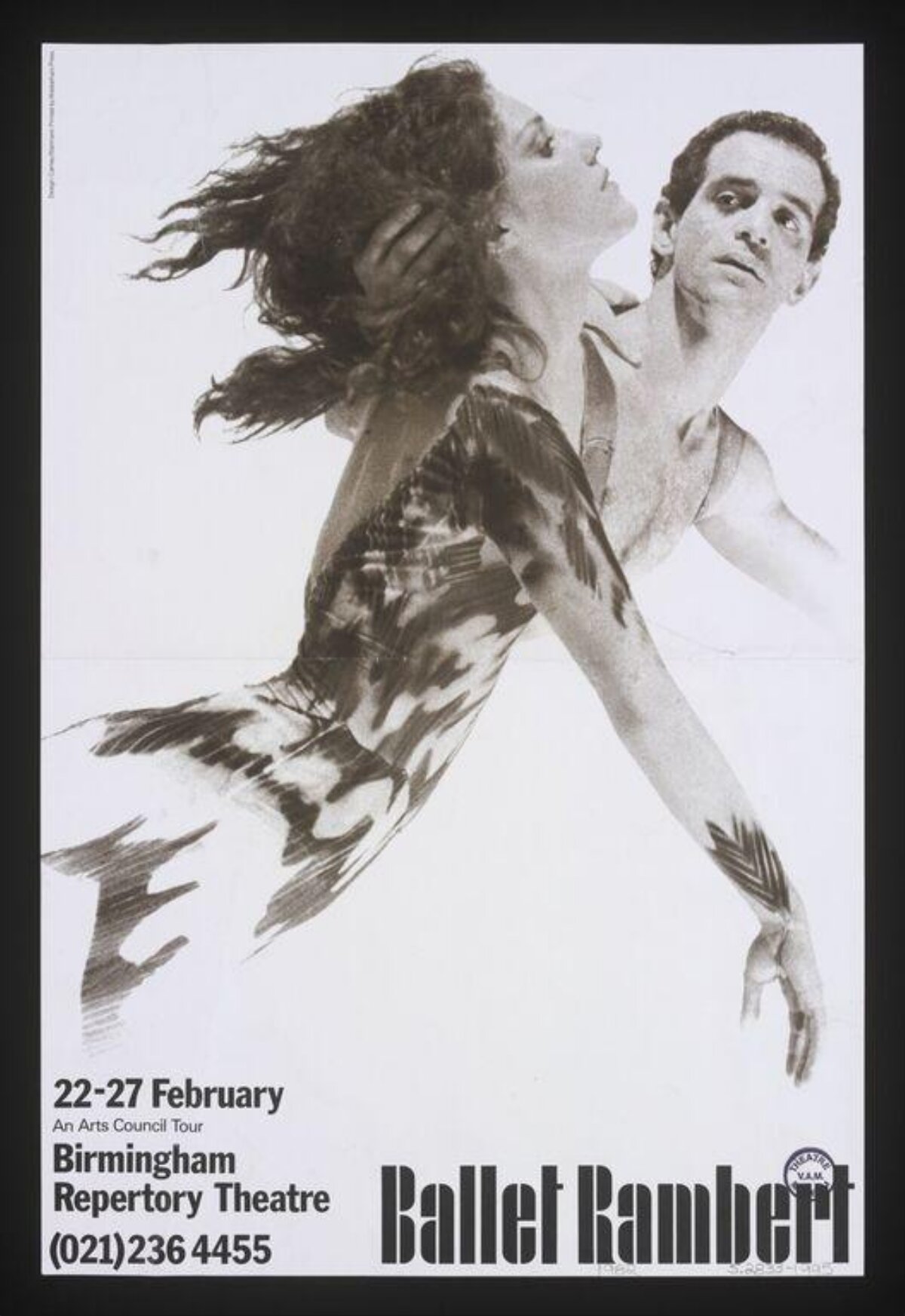 Ballet Rambert Birmingham Performance Poster