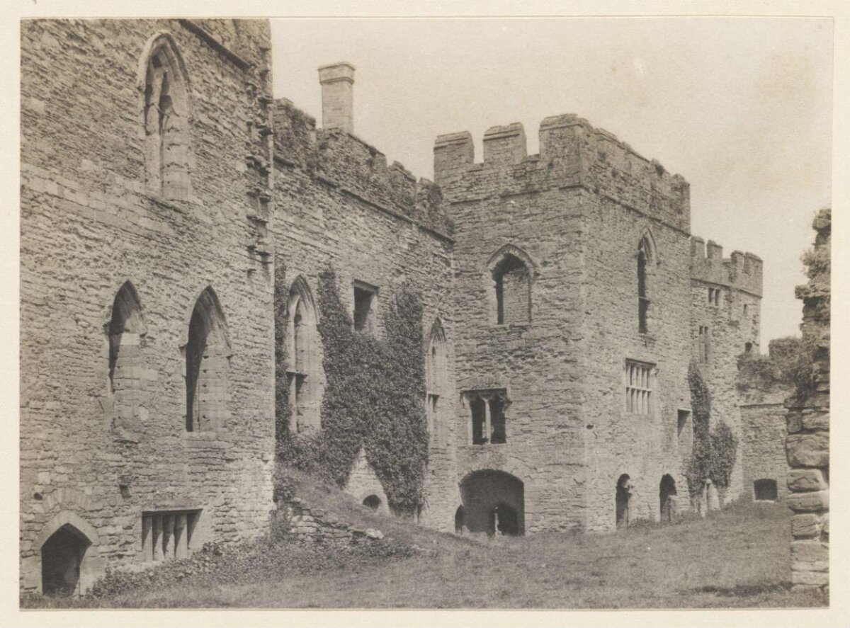 Vintage Castle Ruin Exterior