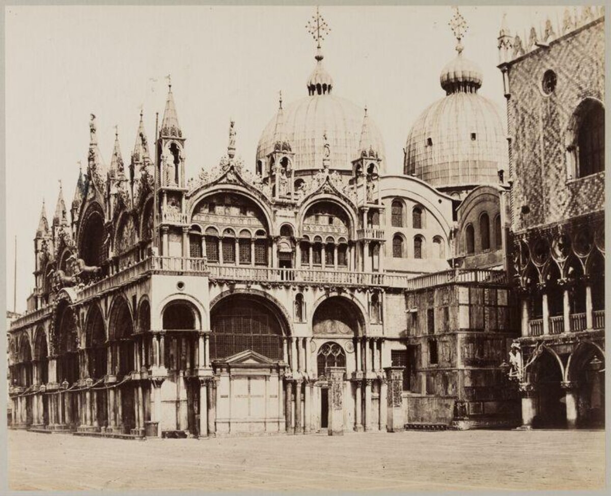 Venice St Mark's Basilica Old Photo