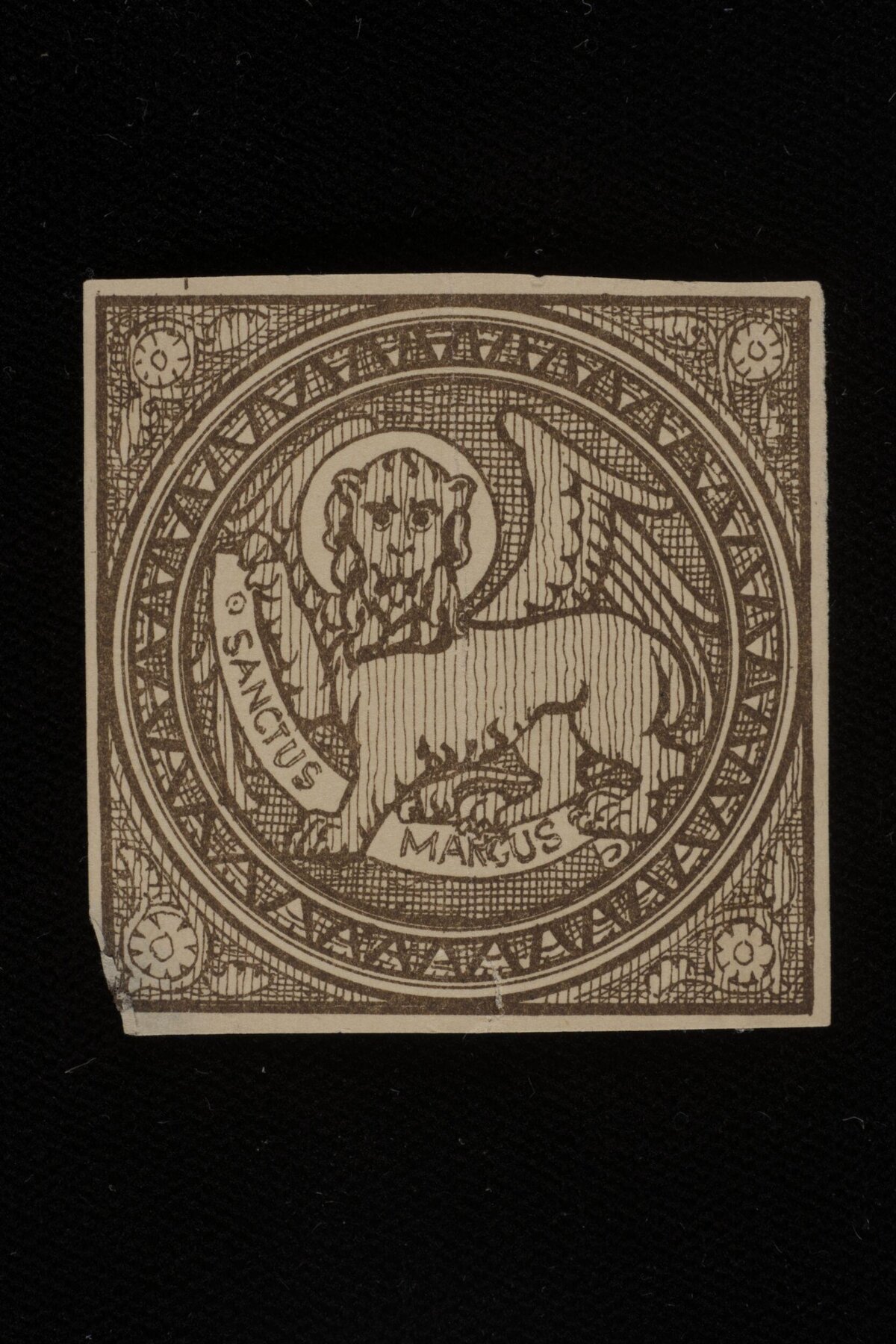 Woodcut of Saint Mark's Winged Lion