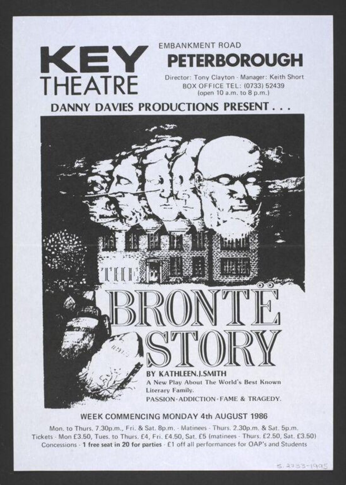 1986 Bronte Story Theatre Poster