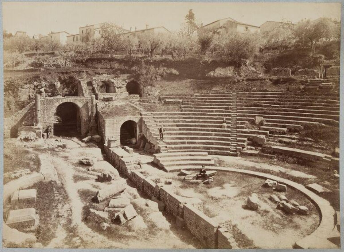 Excavated Ancient Theater Ruins