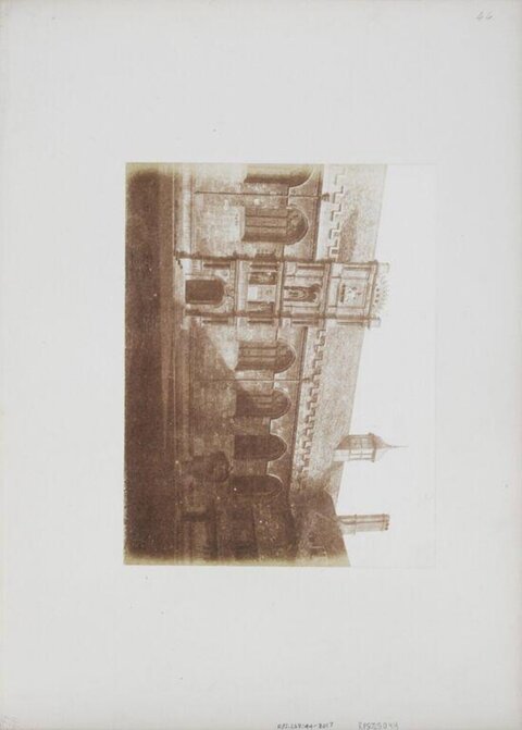 Vintage Sepia Photo of Historic Building
