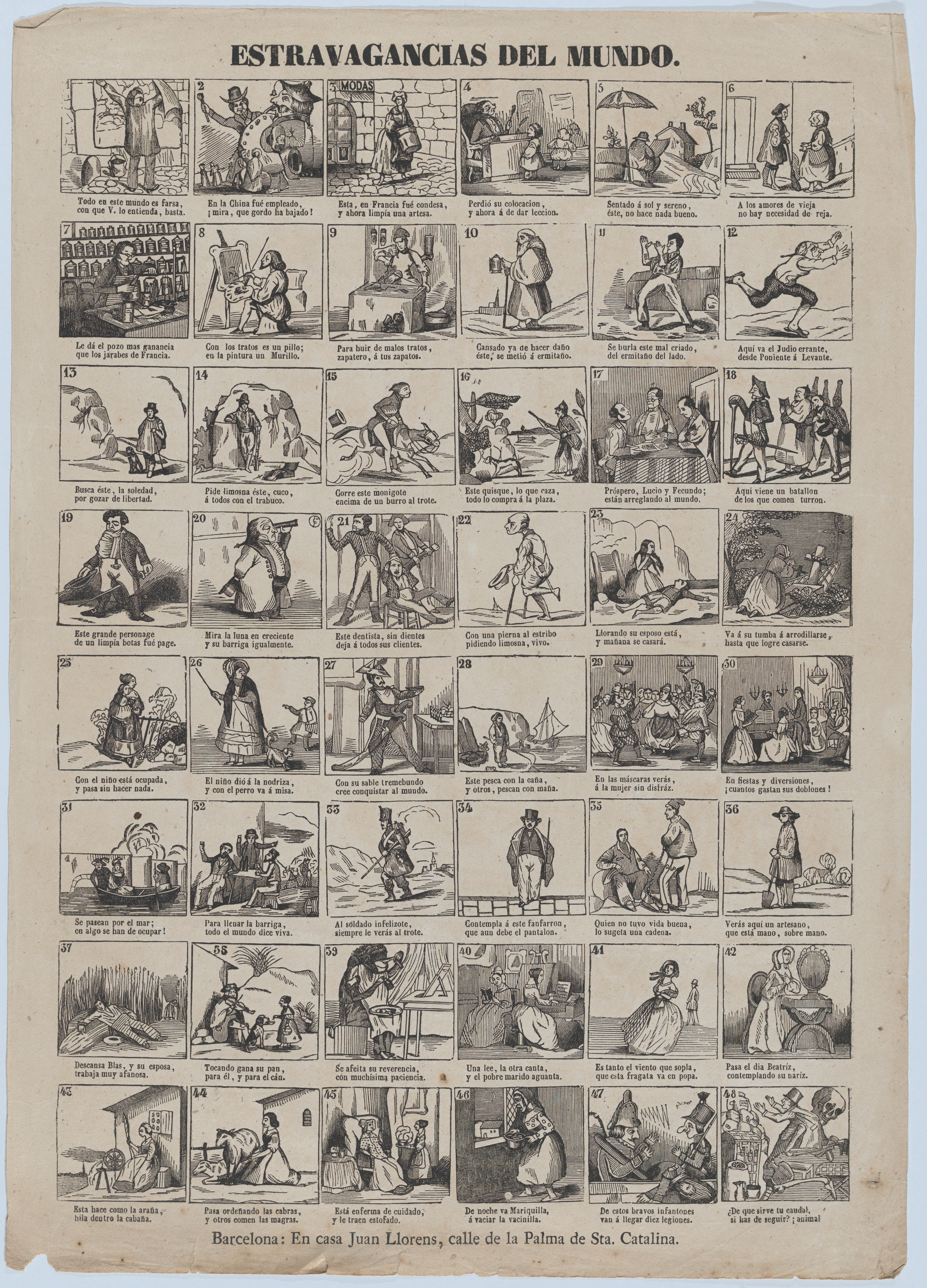 Extravagancies of the World Spanish Print
