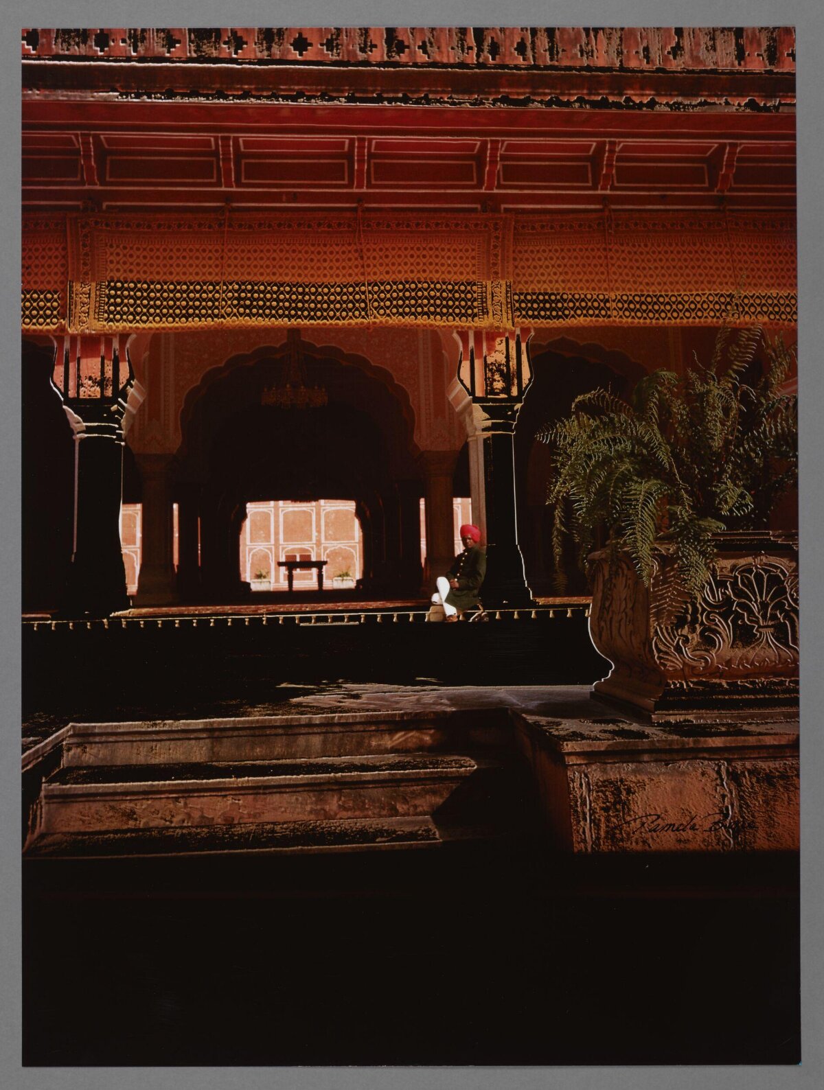 Guard Resting in Indian Palace