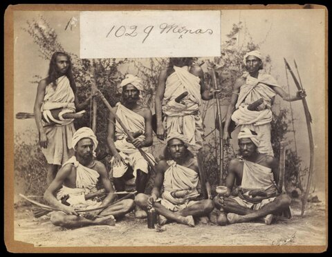 Vintage Photo of Mina Tribesmen