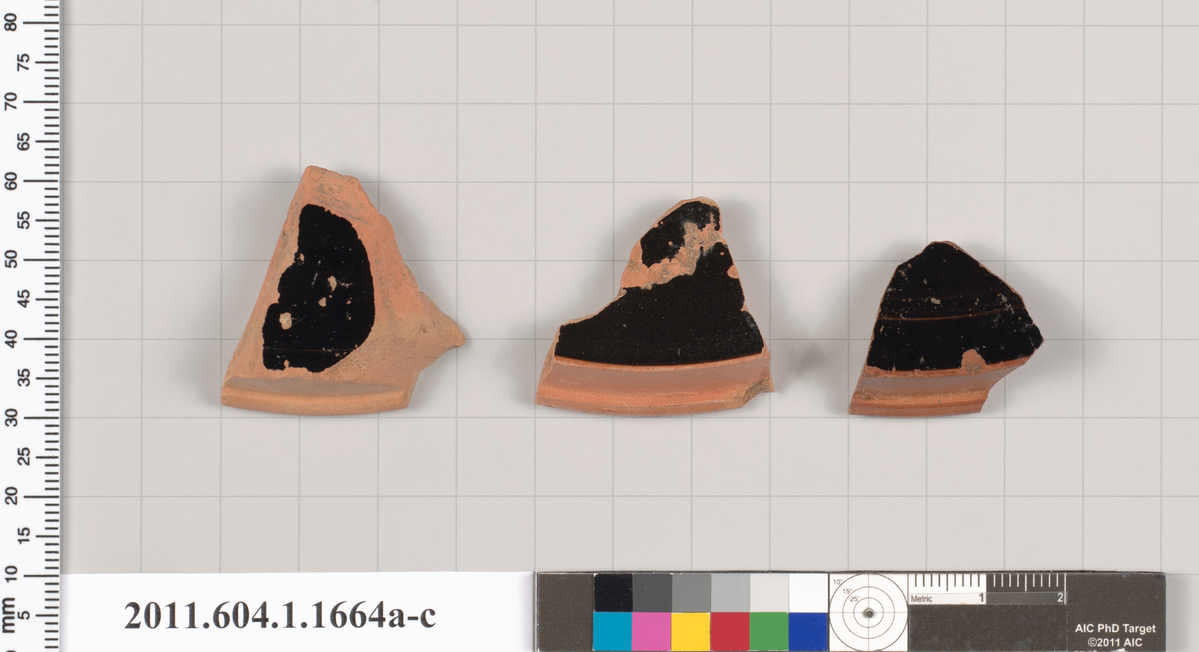 Three Ancient Pottery Fragments