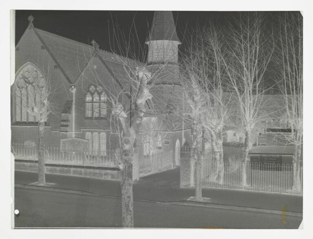 Inverted Negative of Street Church