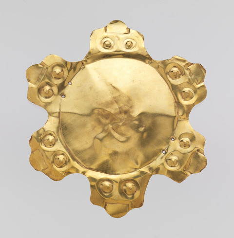 Flower-shaped Ancient Gold Plaque
