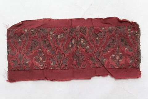 Antique Red Woven Textile Fragment