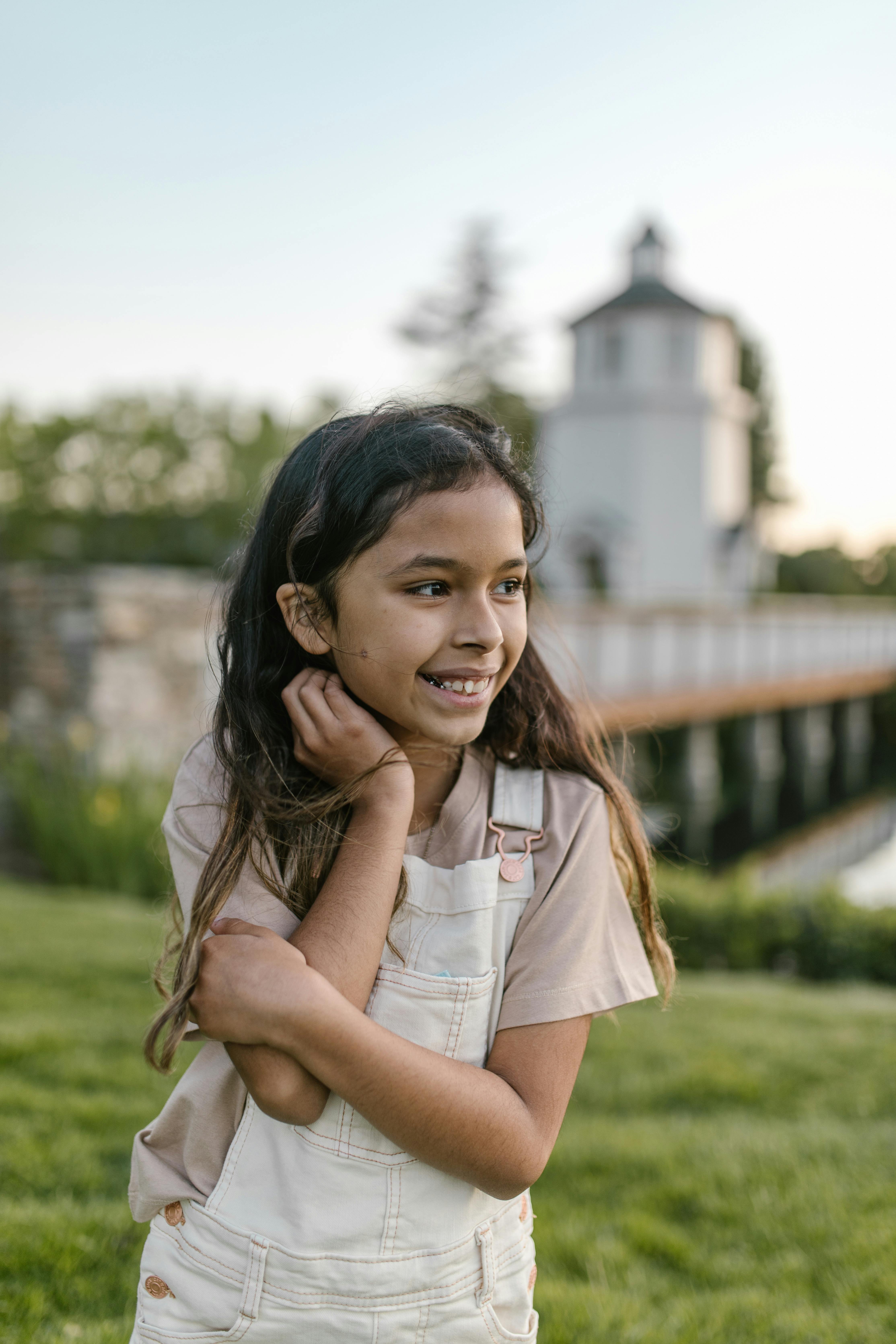Smiling Girl By Lighthouse Park
