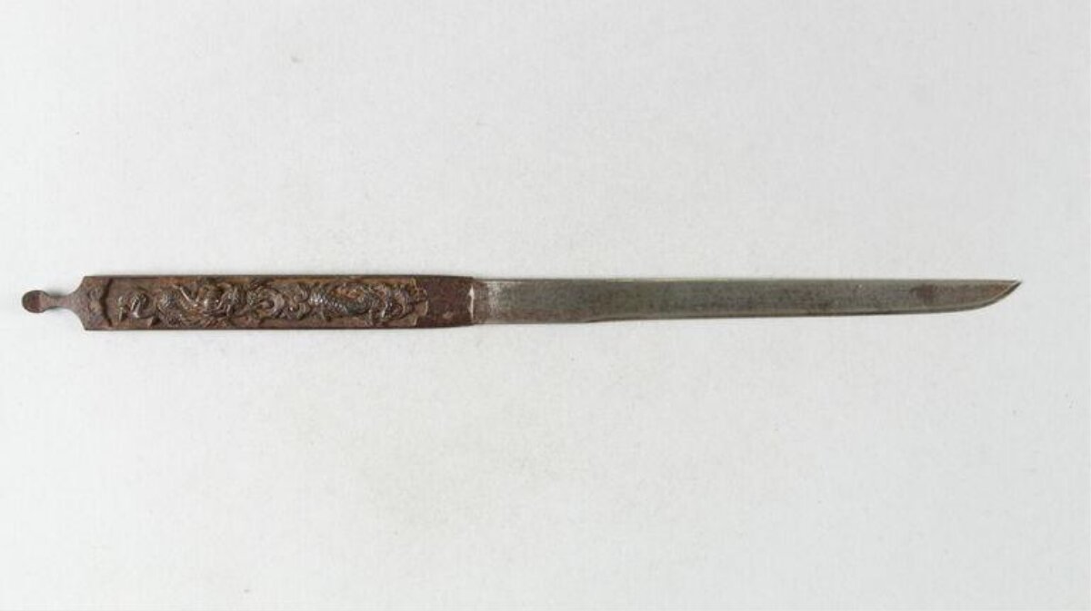 Antique Carved Dragon Paper Knife