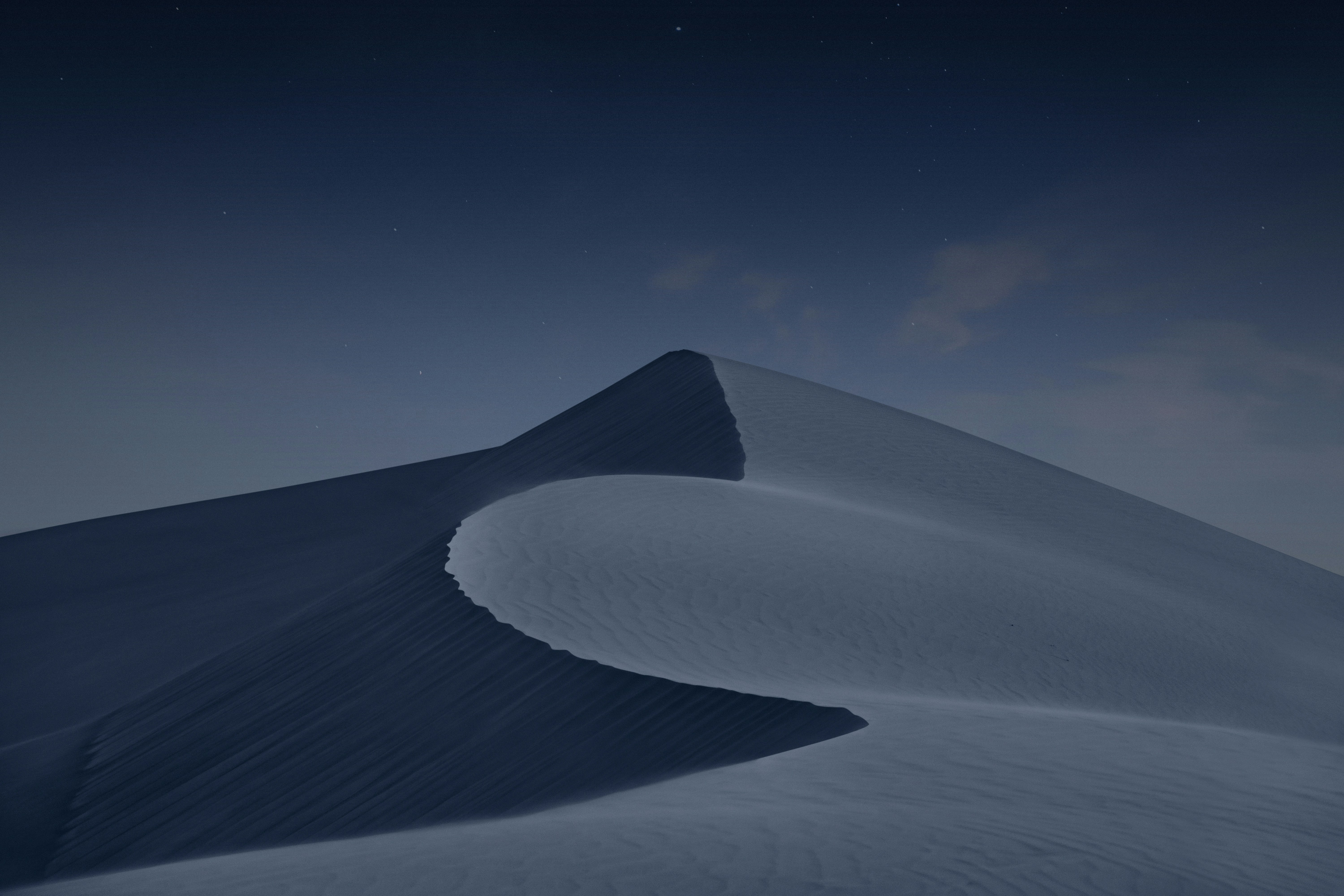 Starry Night Over Desert Dunes