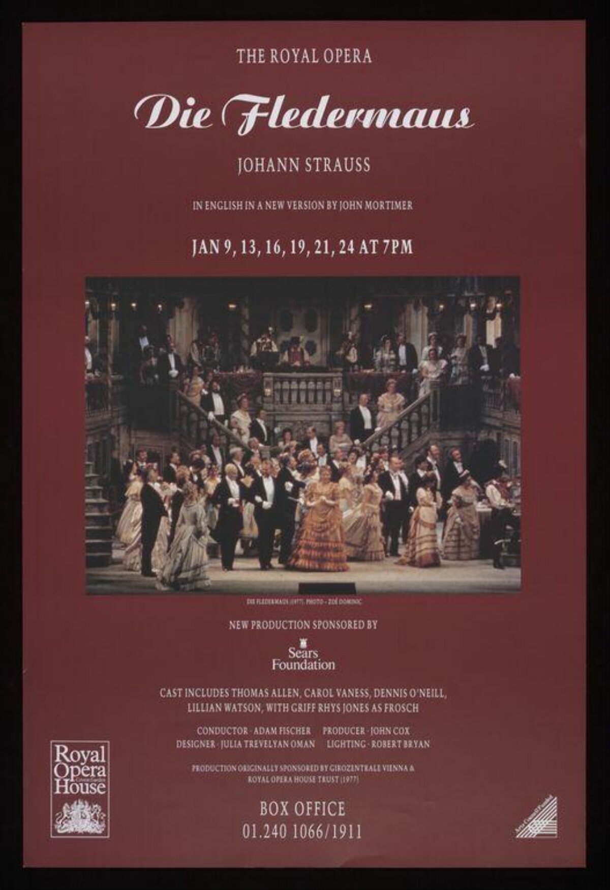 Royal Opera Die Fledermaus Poster