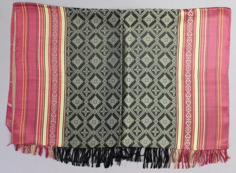 Traditional Geometric Pattern Woven Textile
