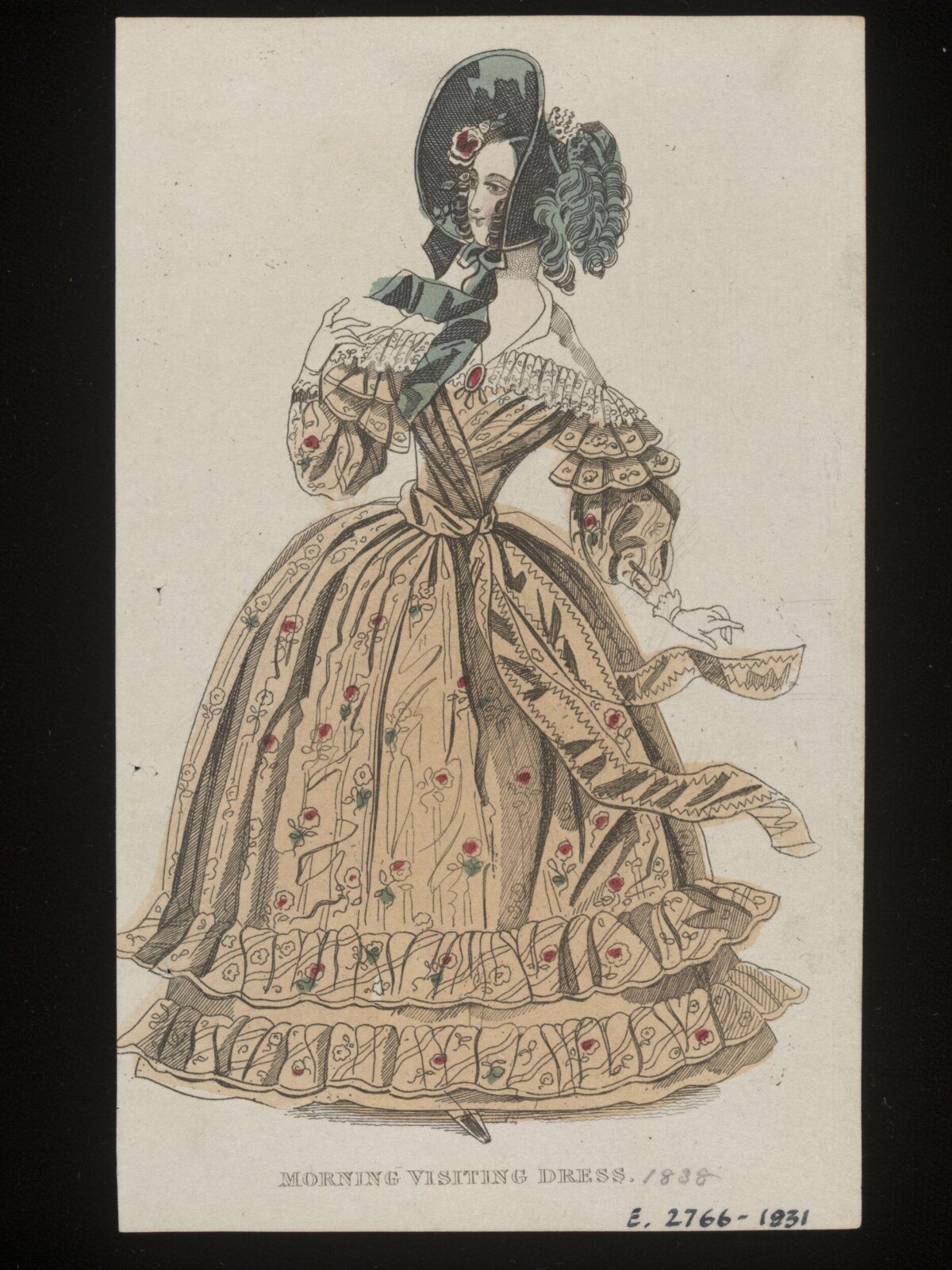 1838 Morning Visiting Dress Illustration