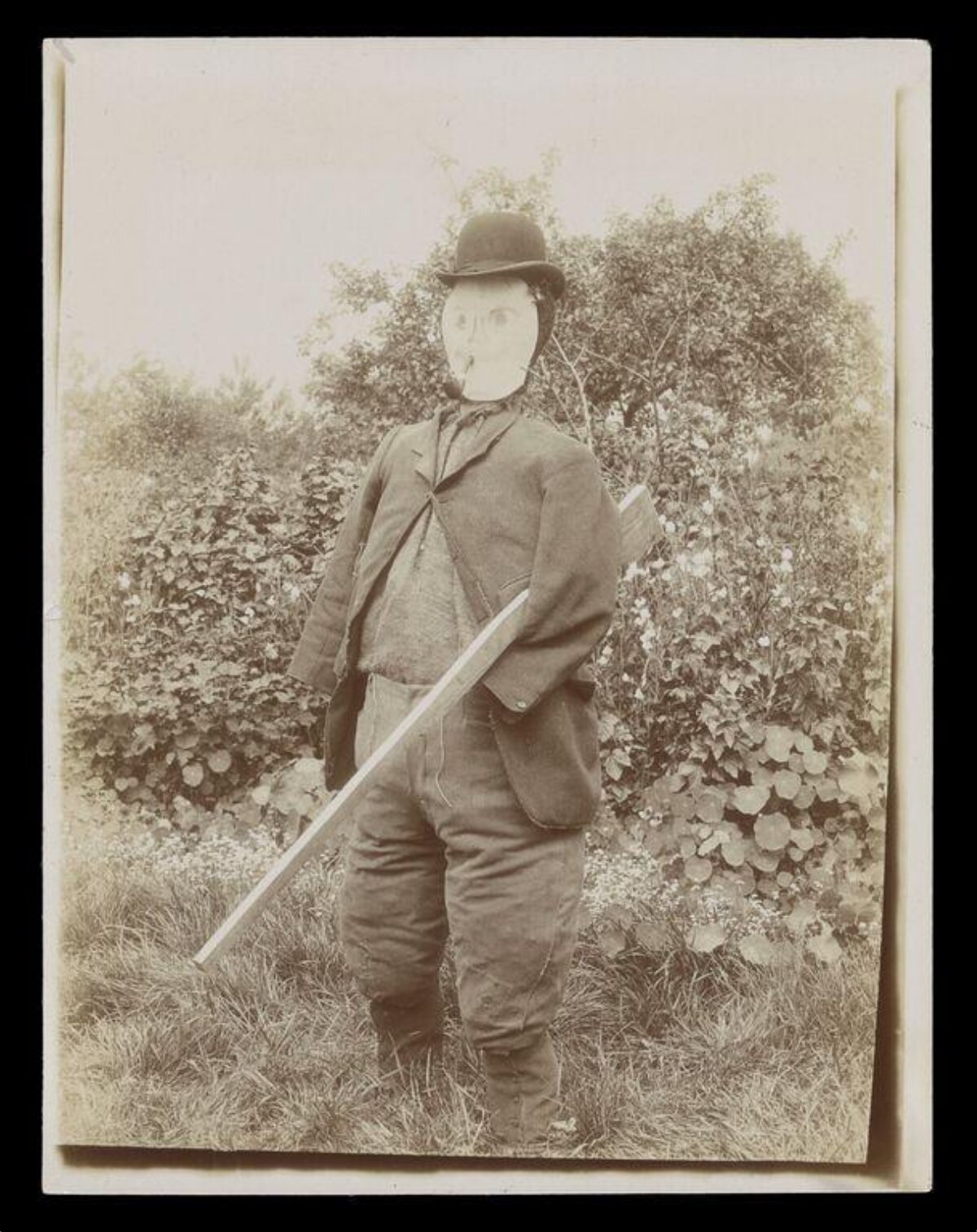 Vintage Outdoor Scarecrow Portrait