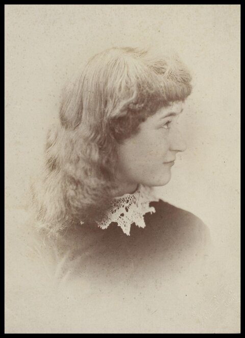 Vintage Profile Portrait of a Woman