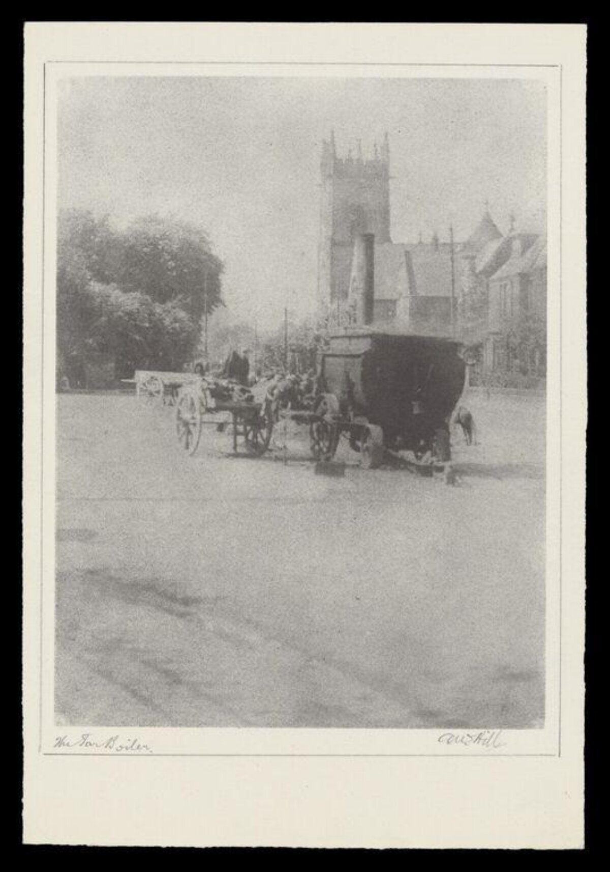 Old Town Square with Horse Carts