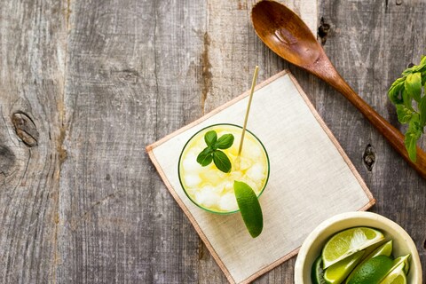Refreshing Iced Lime Drink