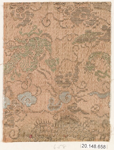 Antique Patterned Woven Textile Fragment