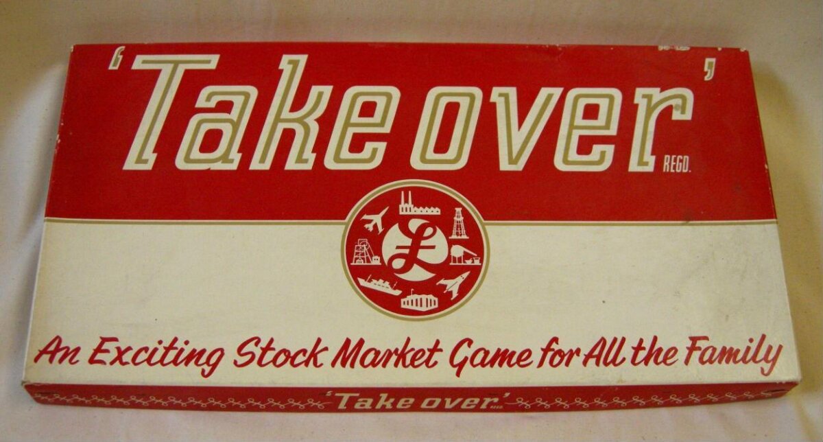 Vintage Take Over Board Game Box