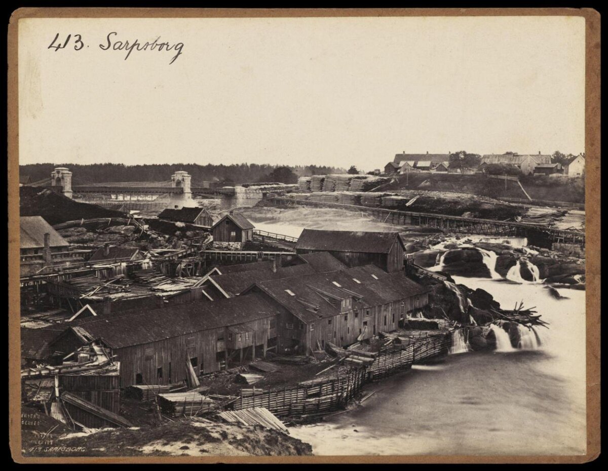 Sarpsborg Industrial Waterfront Scene