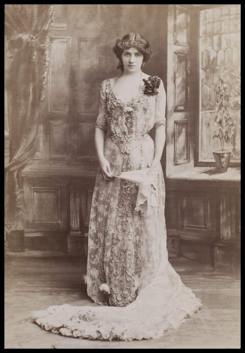 Vintage Full Length Portrait of Woman