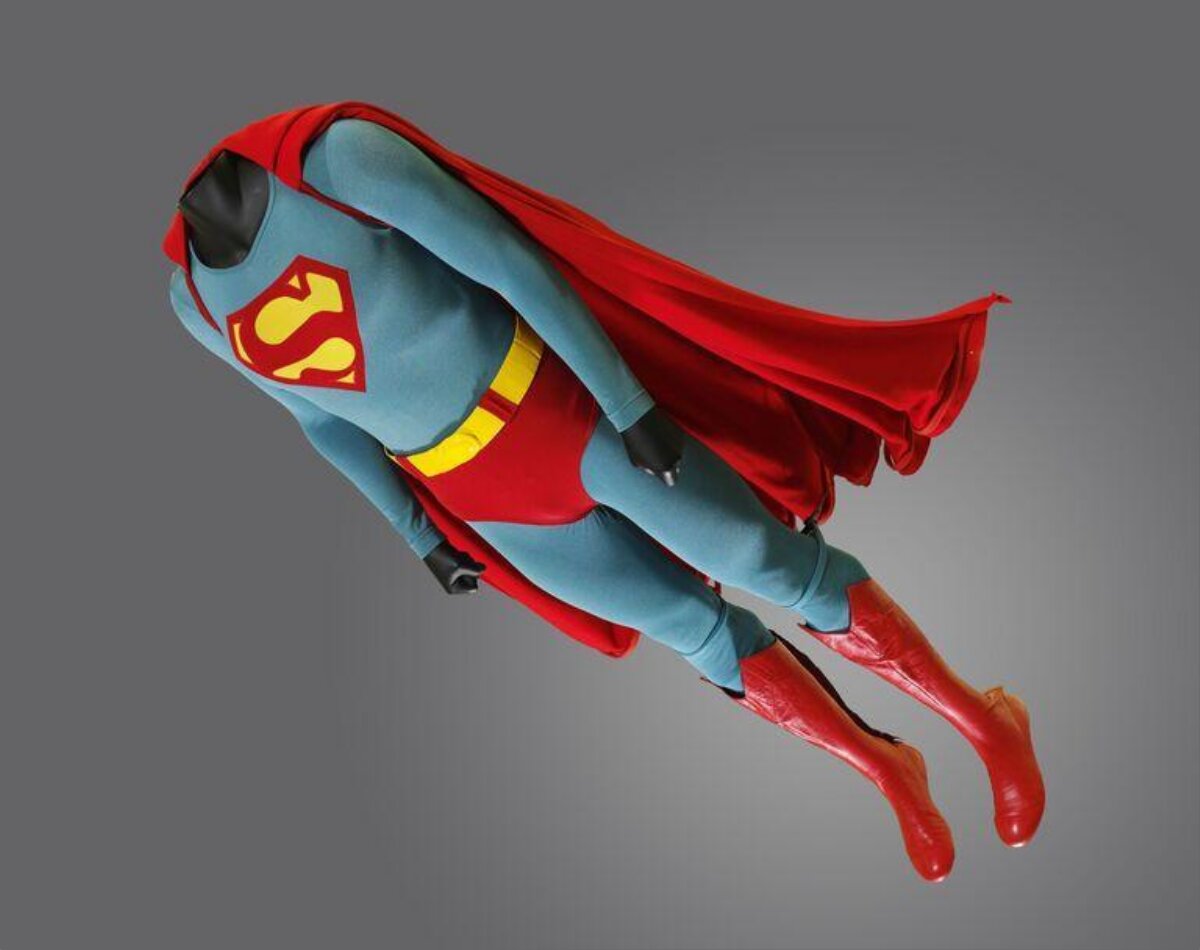 Displayed Classic Superman Costume
