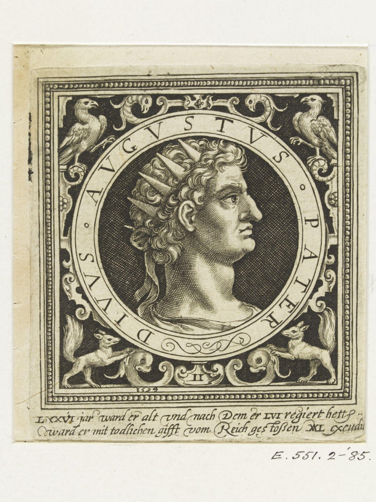1524 Engraving of Emperor Augustus — Avatars