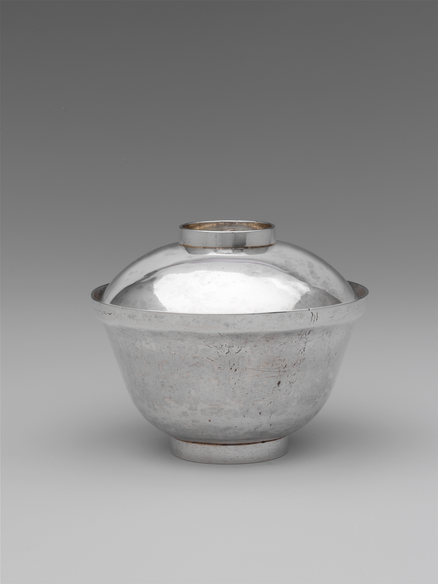 Antique Silver Covered Bowl