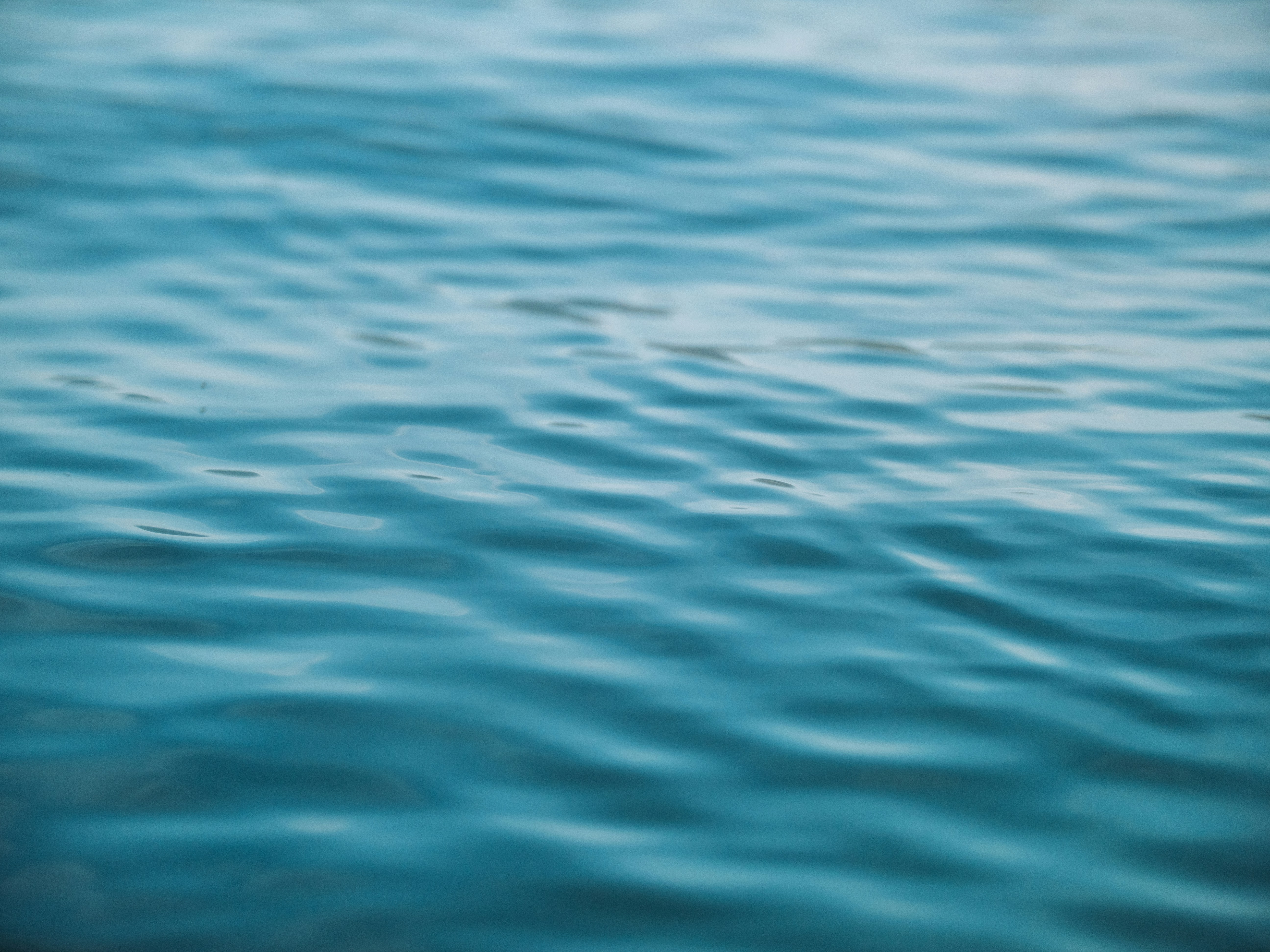 Calm Blue Rippling Water