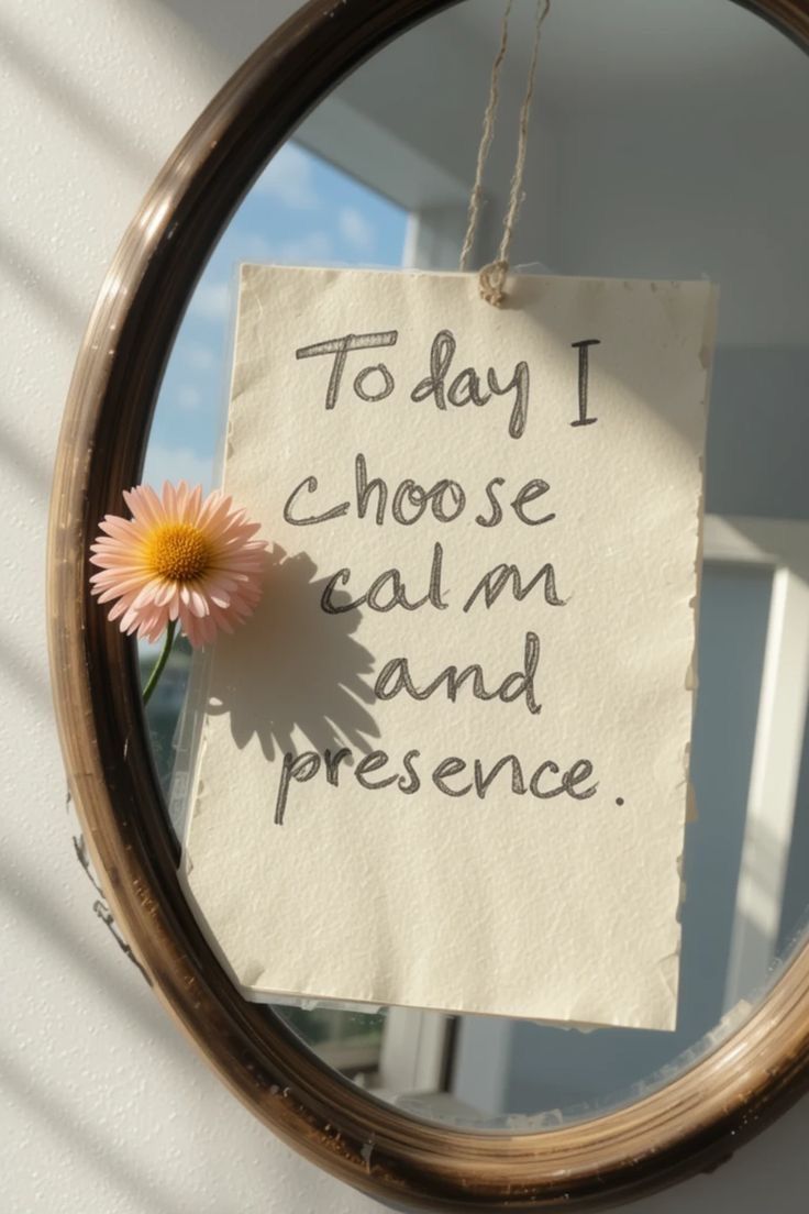 Today I Choose Calm Affirmation Sign