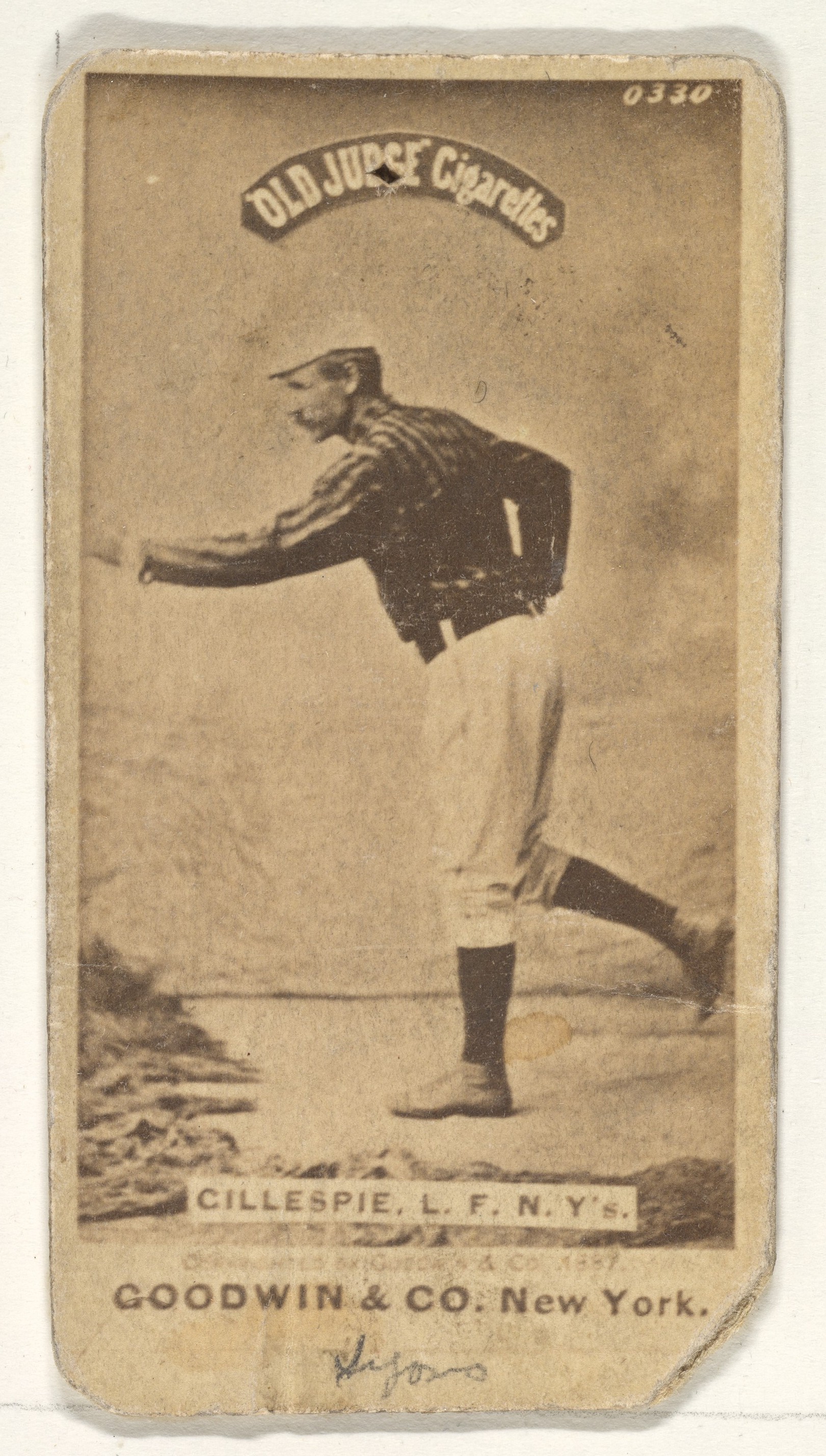 Vintage Old Judge Baseball Cigarette Card