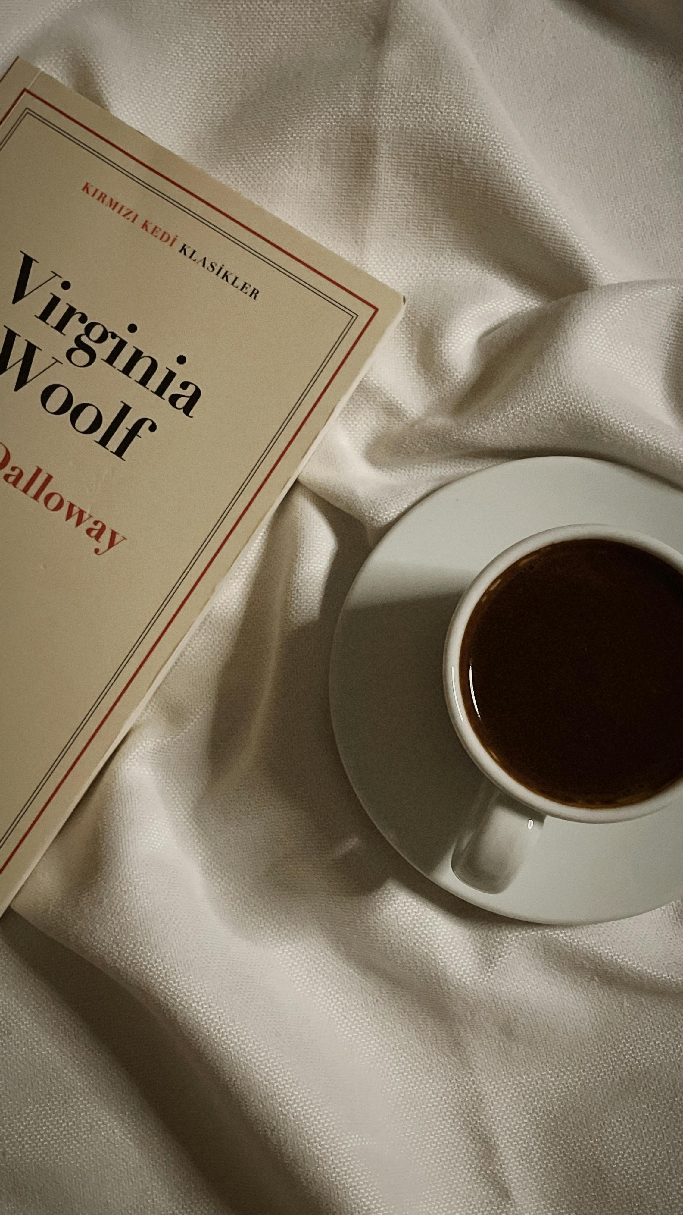 Virginia Woolf Book and Coffee