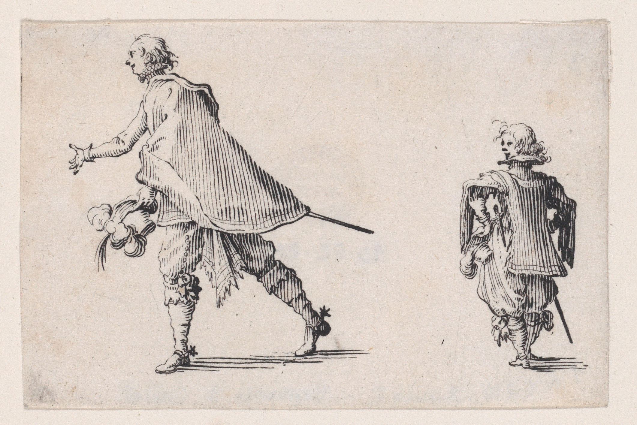 Two Noblemen Ink Sketch