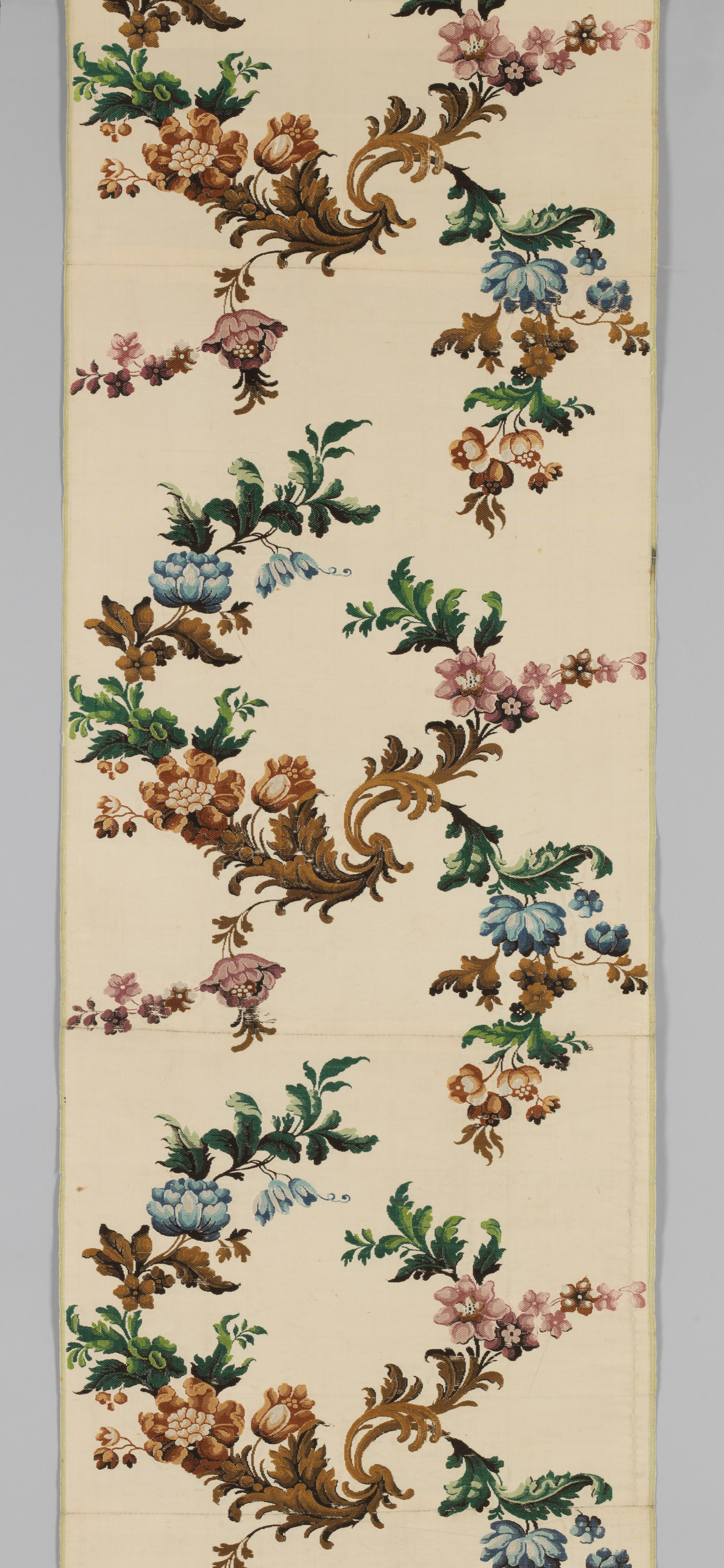 Vintage Repeating Floral Textile Pattern