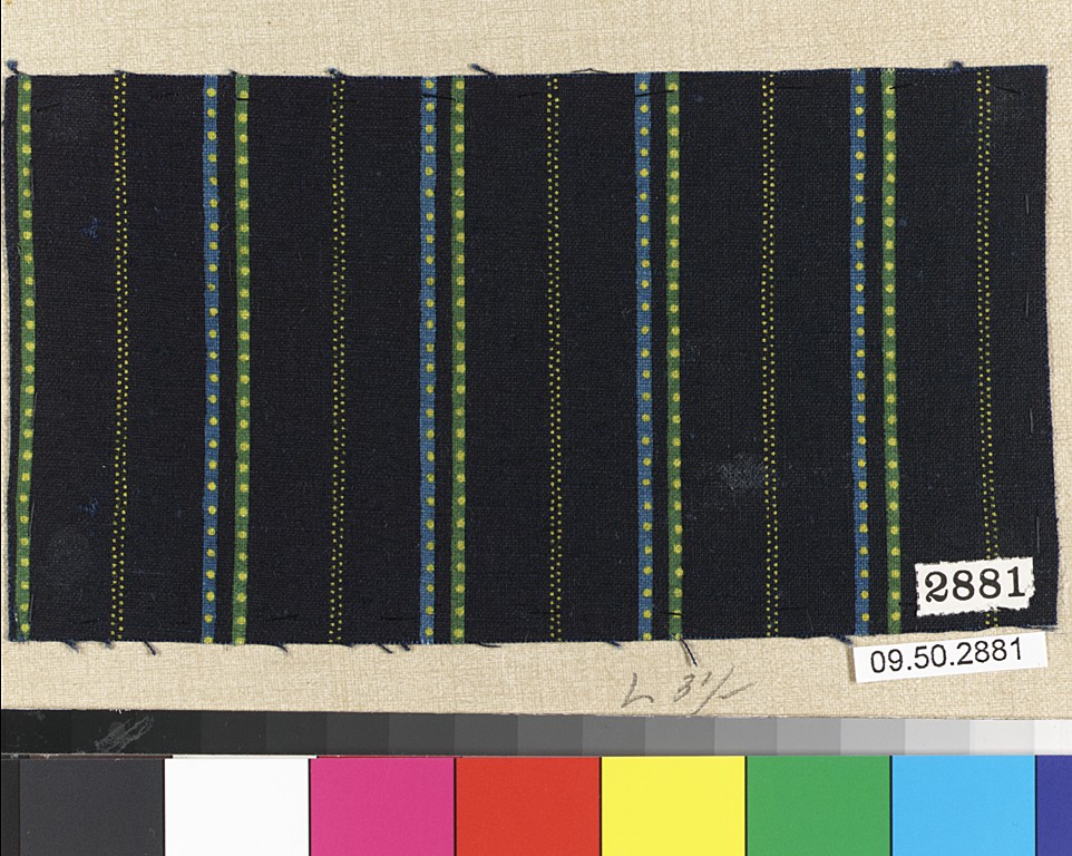 Striped Museum Fabric Textile Sample