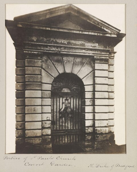 Portico of St Pauls Church Covent Garden
