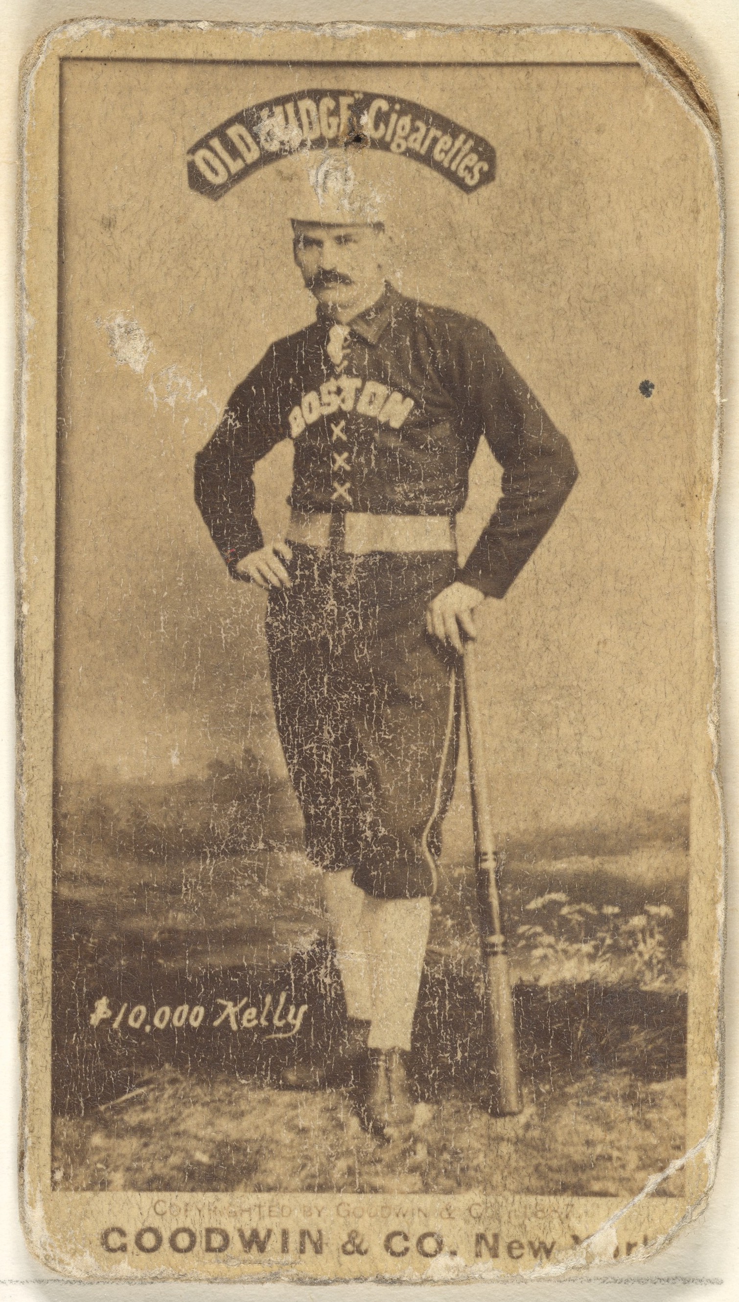 Vintage $10,000 Kelly Boston Baseball Card