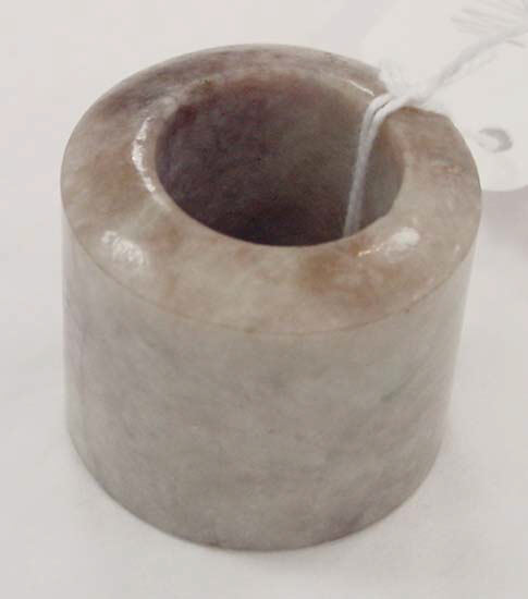 Gray Jade Thumb Ring