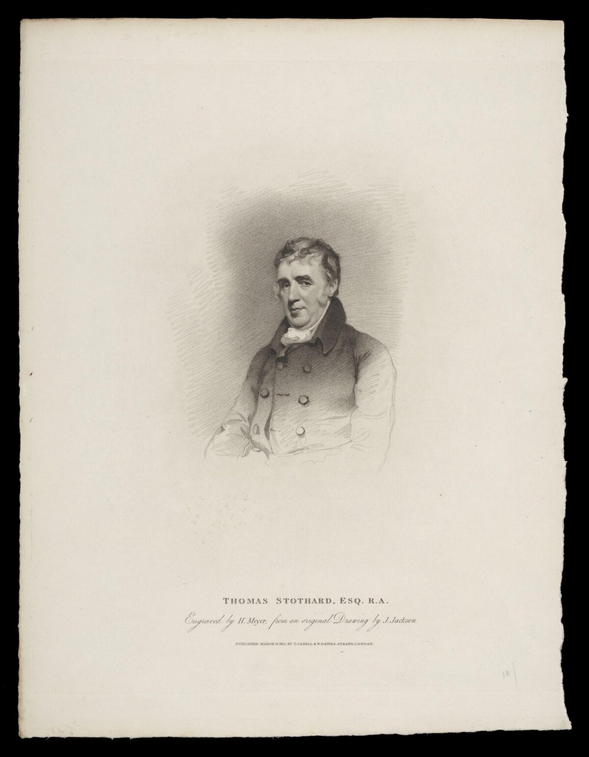Engraved Portrait of Thomas Stothard