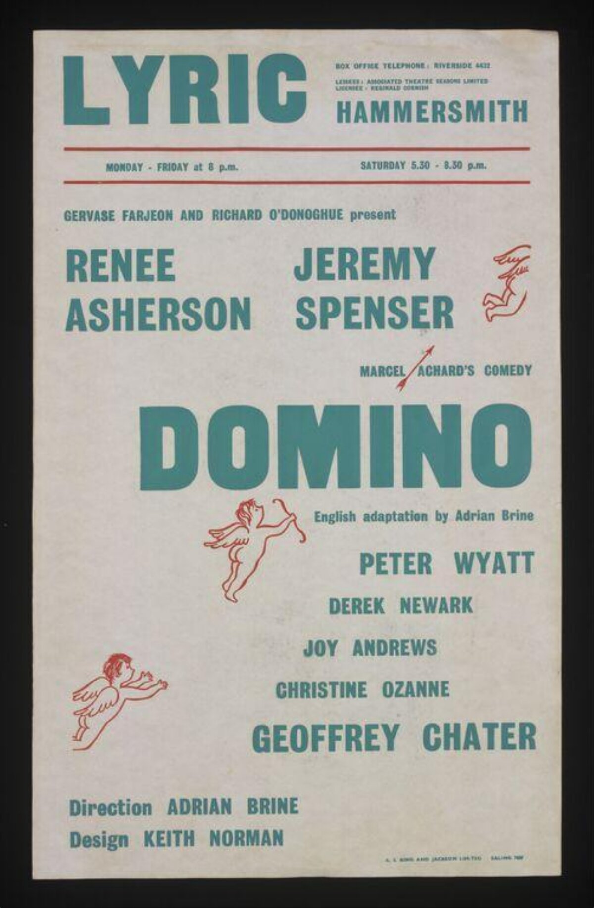 Domino Play Lyric Hammersmith Poster