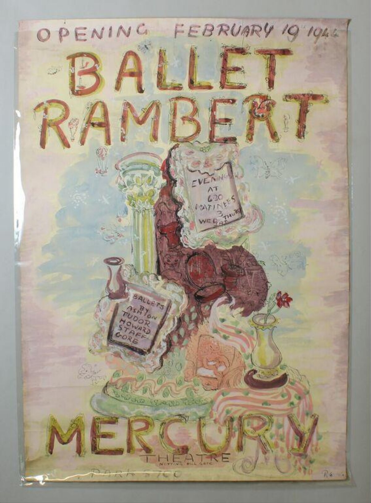 1944 Ballet Rambert Theatre Poster